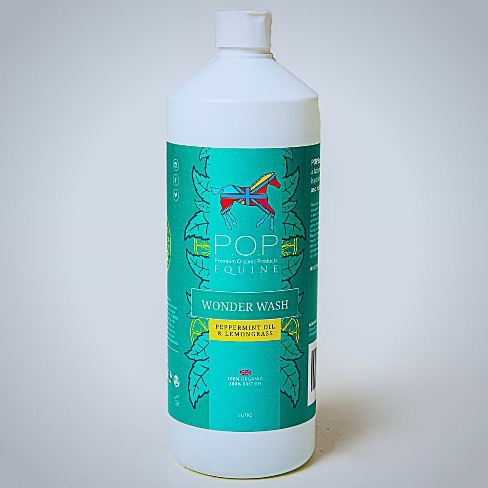 Wonder Wash - Peppermint and Lemongrass - hot wash, organic cleanser and deep muscle treatment for horses